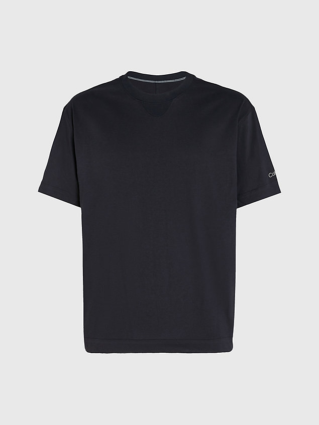 black t-shirt sportowy dla mężczyźni - ck performance