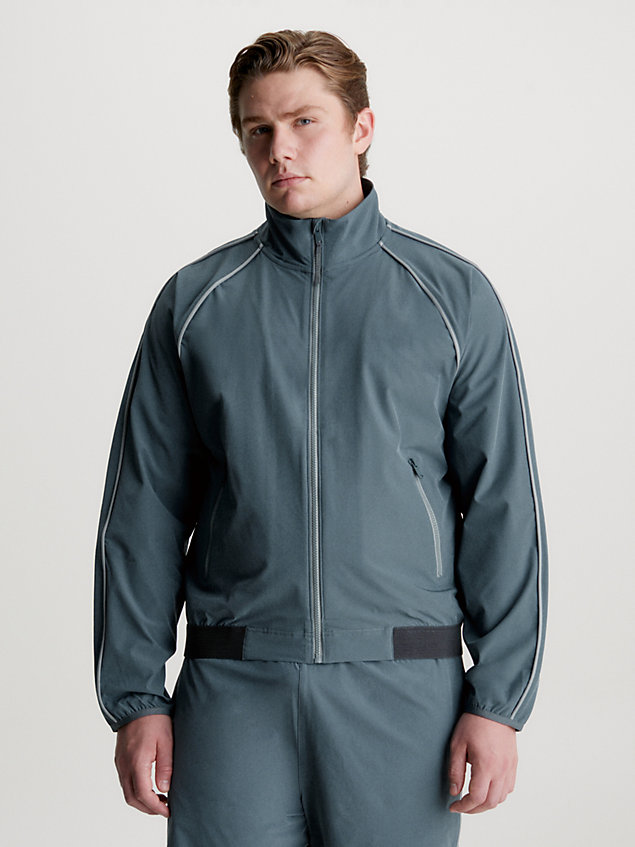 giacca a vento elasticizzata tecnica grey da uomo ck performance