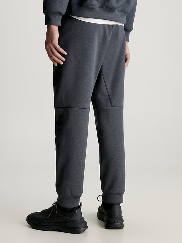 black relaxed joggers for men ck performance