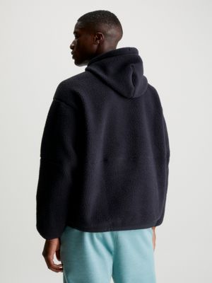 Black sherpa clearance hoodie