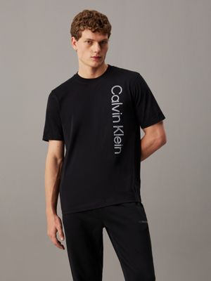 black logo gym t-shirt for men ck sport