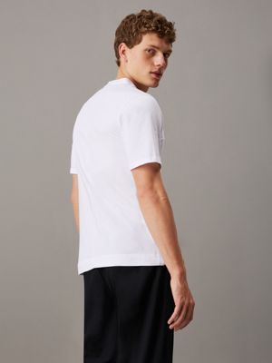 brillant white gym t-shirt for men ck sport