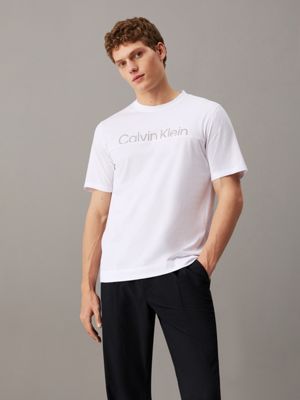 white gym t-shirt for men ck sport