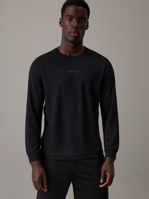 black long sleeve gym t-shirt for men ck sport