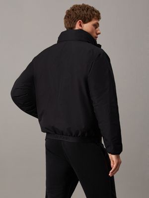 black beauty padded zip up jacket for men ck sport