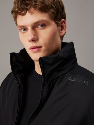 black beauty padded zip up jacket for men ck sport