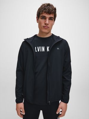 calvin klein black windbreaker