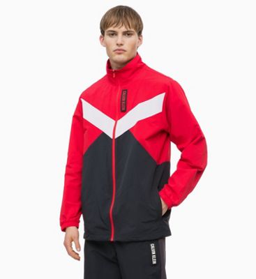 calvin klein windbreaker red