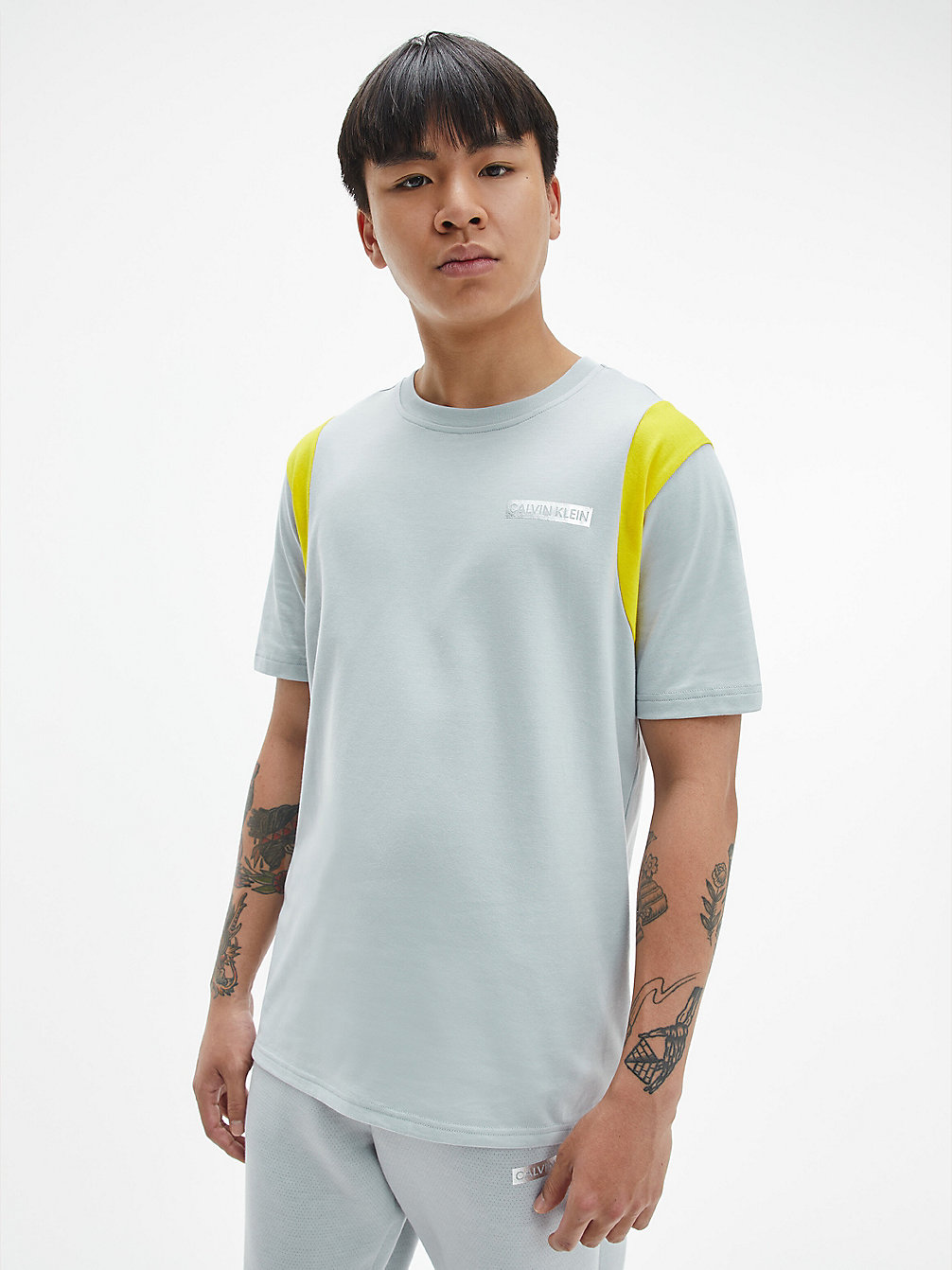 HIGH RISE / CYBER YELLOW T-Shirt De Sport Avec Logo undefined hommes Calvin Klein
