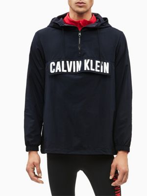 calvin klein logo windbreaker