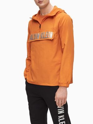 calvin klein windbreaker orange