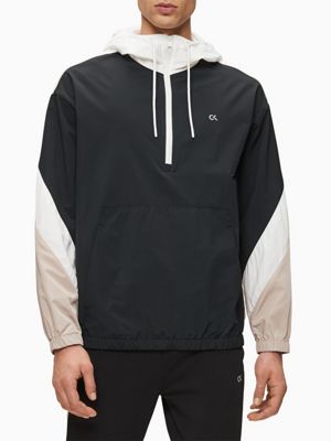 calvin klein windbreaker jacket with block logo