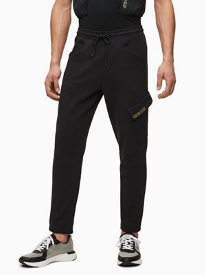 calvin klein black joggers mens