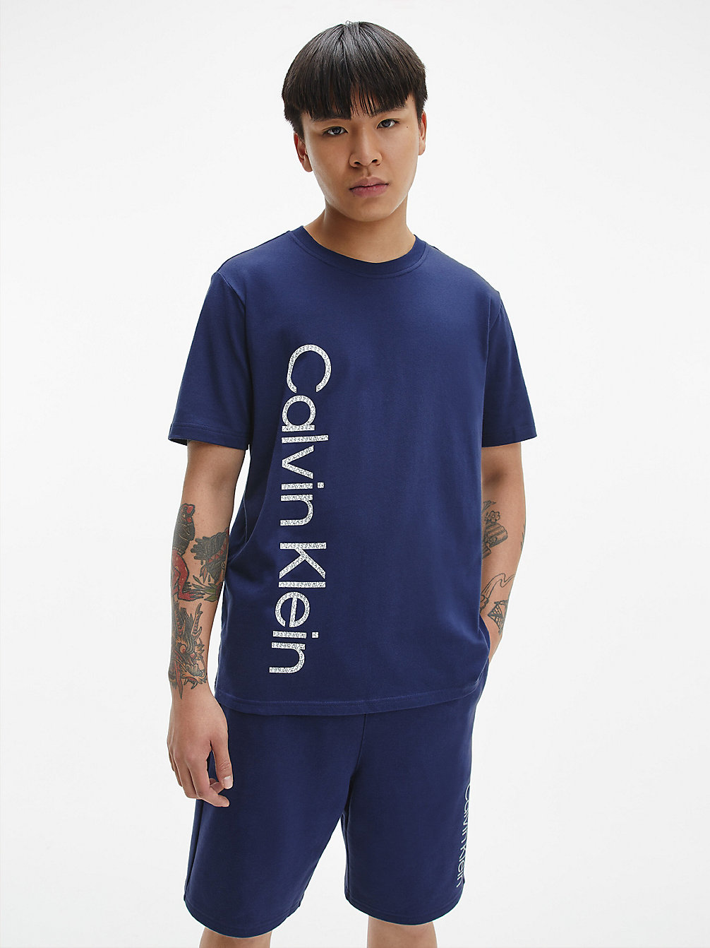 PEACOAT T-Shirt De Sport Avec Logo undefined hommes Calvin Klein