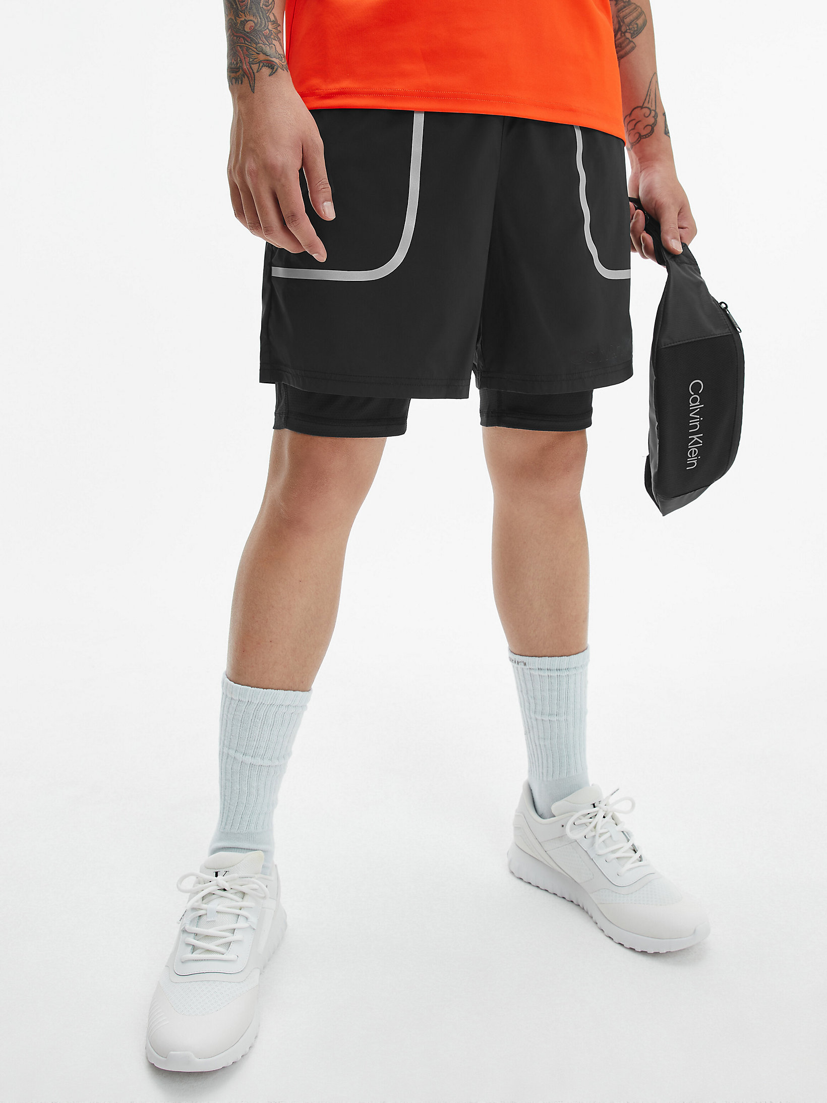 CK Black > Спортивные шорты 2 в 1 > undefined женщины - Calvin Klein