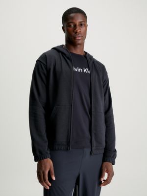 Mens black shop calvin klein hoodie