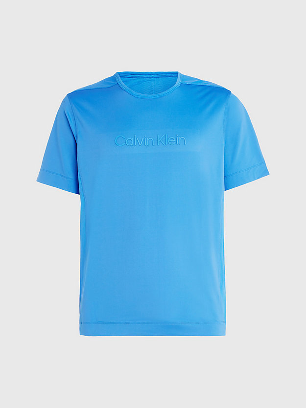 palace blue logo gym t-shirt for men ck performance