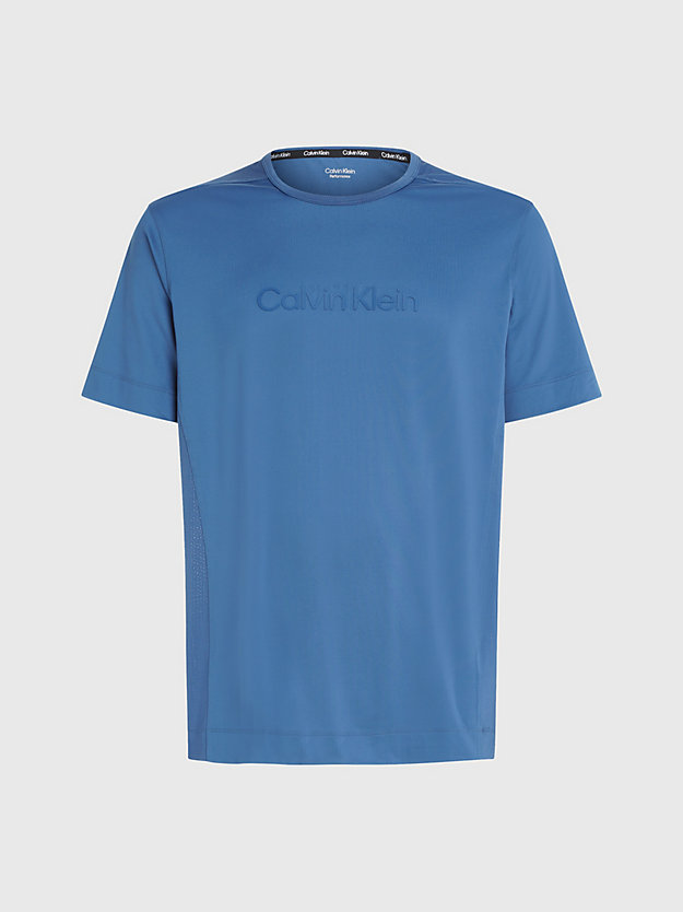 CRAYON BLUE Logo Gym-T-Shirt für Herren CK PERFORMANCE