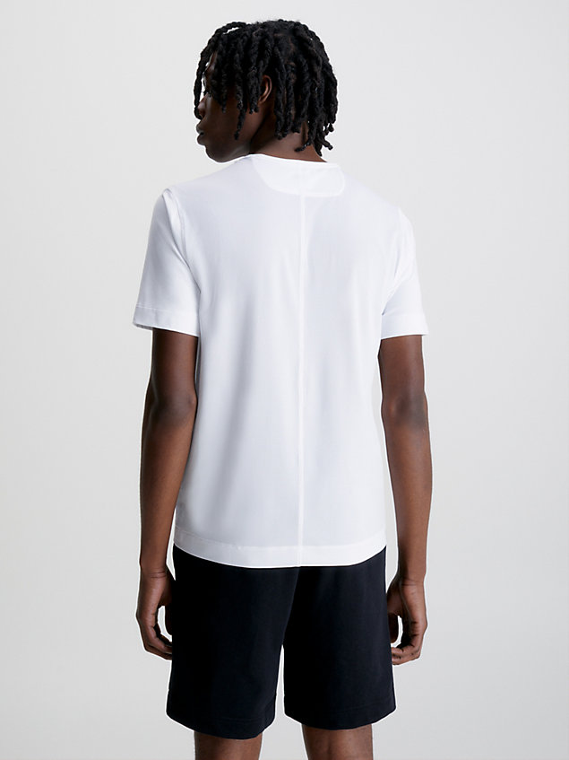t-shirt de sport avec logo white pour hommes ck performance
