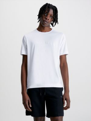 Buy Calvin Klein Men's Solid Oversized Fit T-Shirt (J323307YAF_Bright White  at