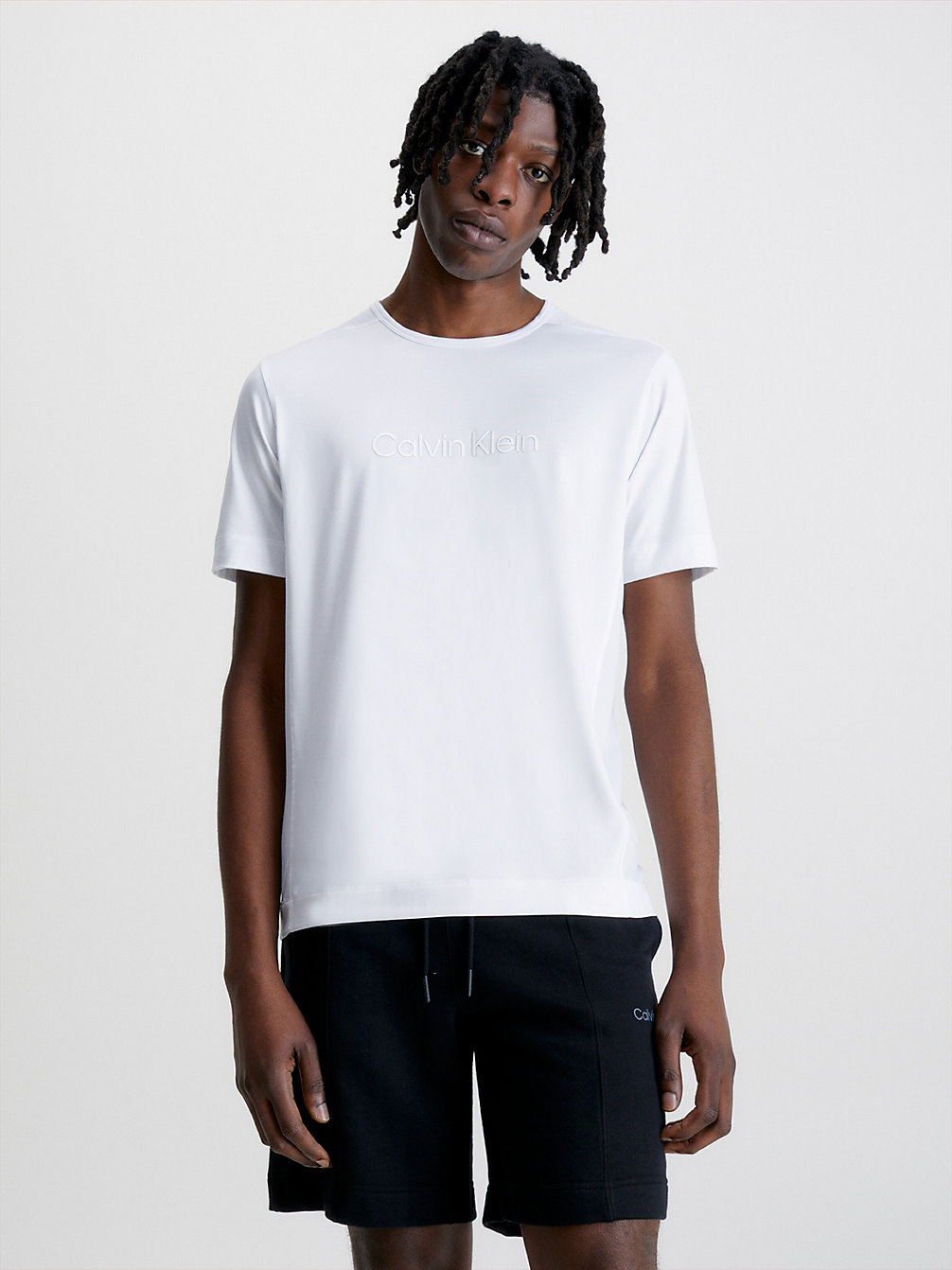 BRIGHT WHITE > T-Shirt Sportowy Z Logo > undefined Mężczyźni - Calvin Klein