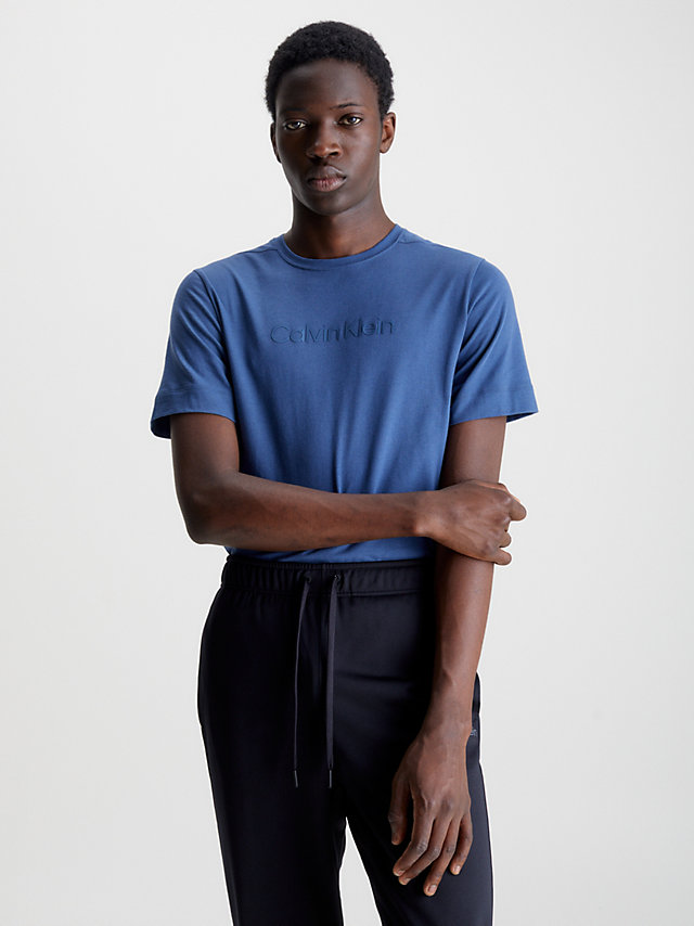 Crayon Blue Gym T-Shirt undefined men Calvin Klein