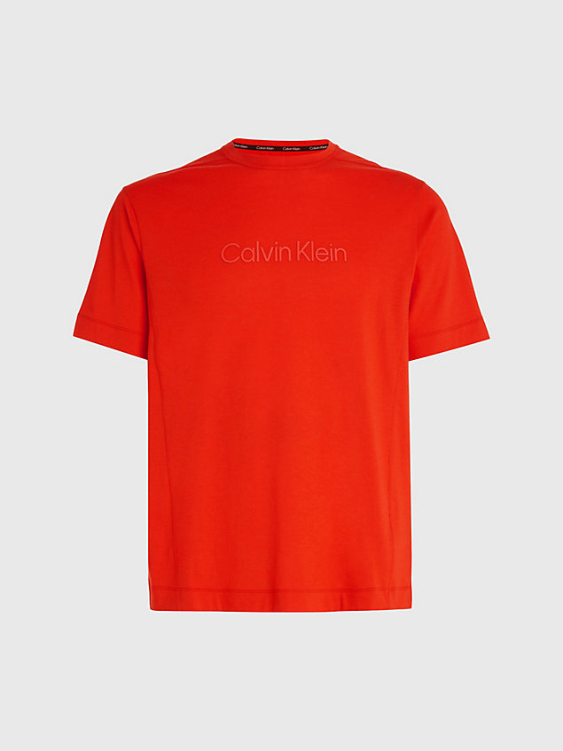 red t-shirt sportowy dla mężczyźni - ck performance