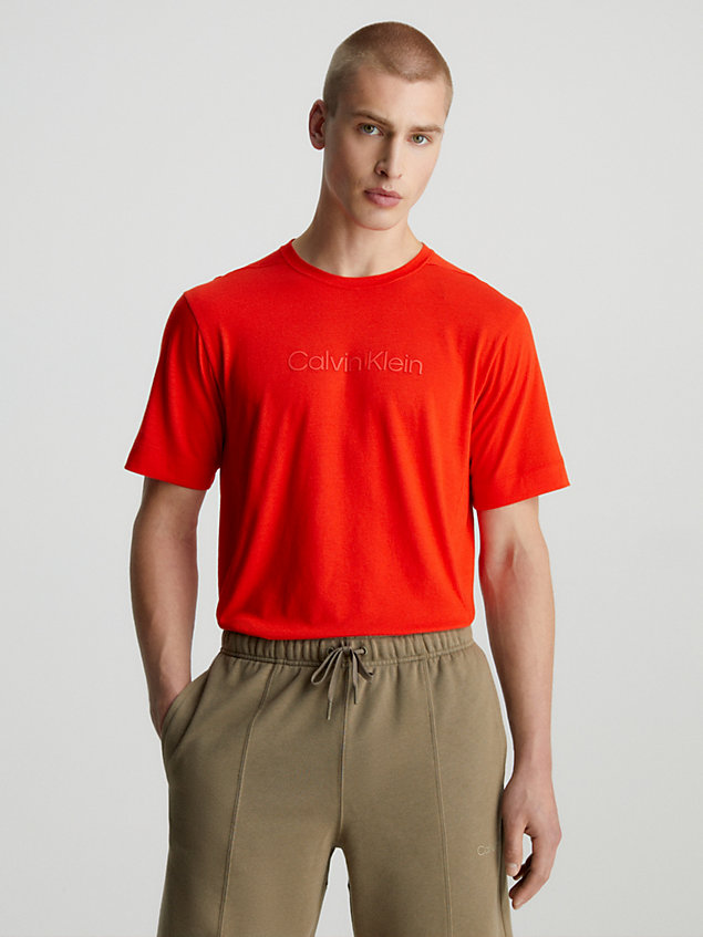 camiseta deportiva red de hombre ck performance