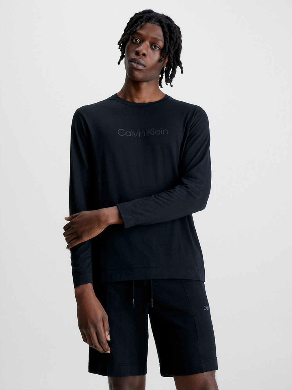 BLACK BEAUTY Langärmliges Gym-T-Shirt undefined Herren Calvin Klein