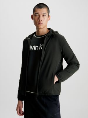 Calvin klein black outlet windbreaker