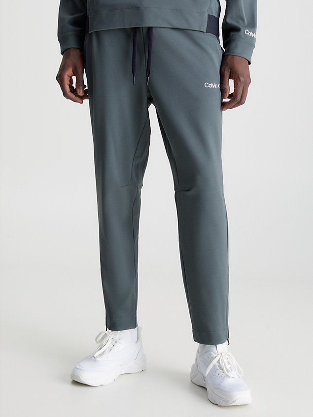 green stretch joggers for men ck performance