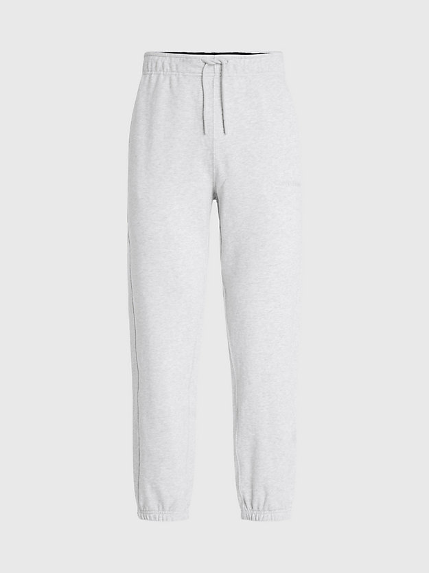 athletic grey heather relaxed cotton terry joggers for men ck performance