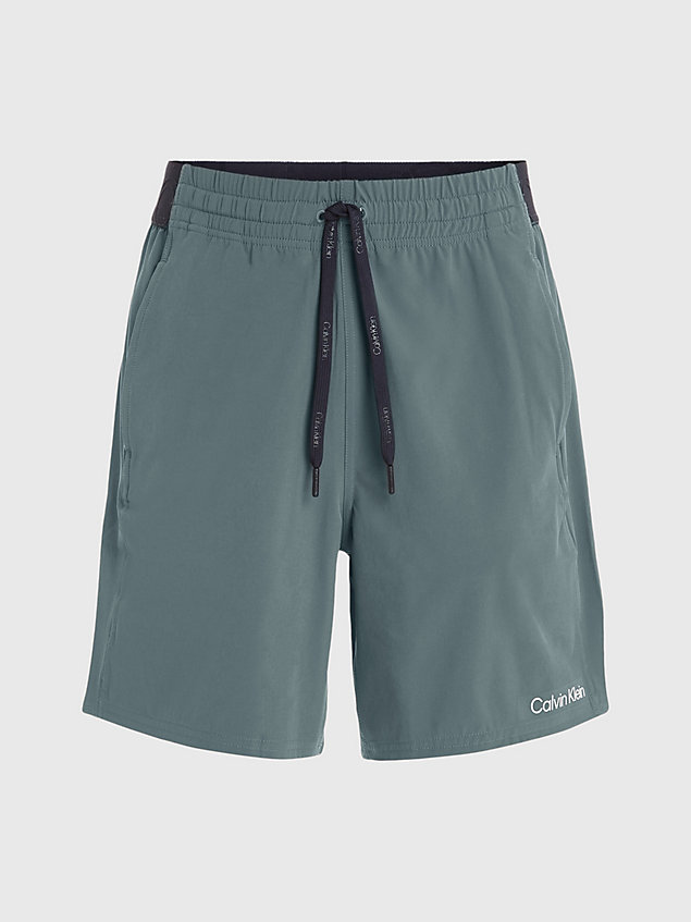 green quick-dry gym shorts for men ck performance