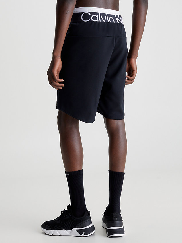 black textured gym shorts for men ck performance