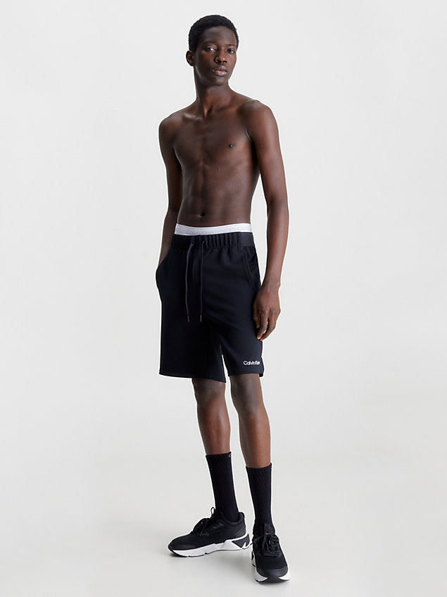 shorts deportivos texturizados black de hombre ck performance