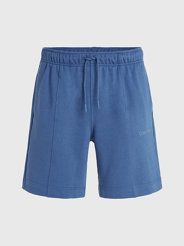 CRAYON BLUE Cotton Terry Gym Shorts for men CK PERFORMANCE