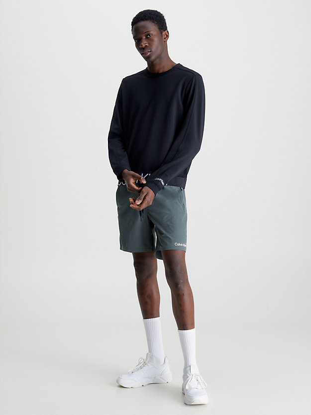 BLACK BEAUTY Textured Twill Sweatshirt for men CK PERFORMANCE