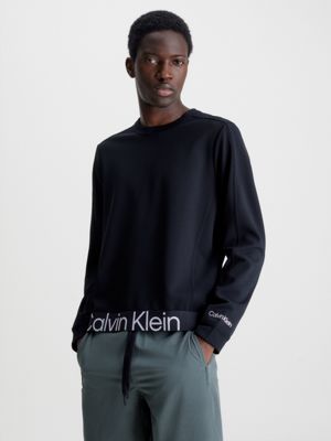 | Klein® Terry Cotton K10K111345CHW Calvin Hoodie Logo