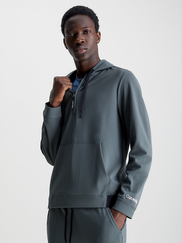 pull-over à capuche green pour hommes ck performance