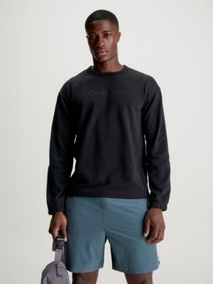 Men's Sweat Tops Calvin Klein Black Sportswear