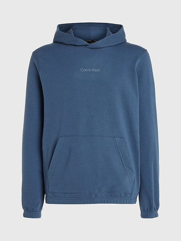 CRAYON BLUE Cotton Terry Hoodie for men CK PERFORMANCE
