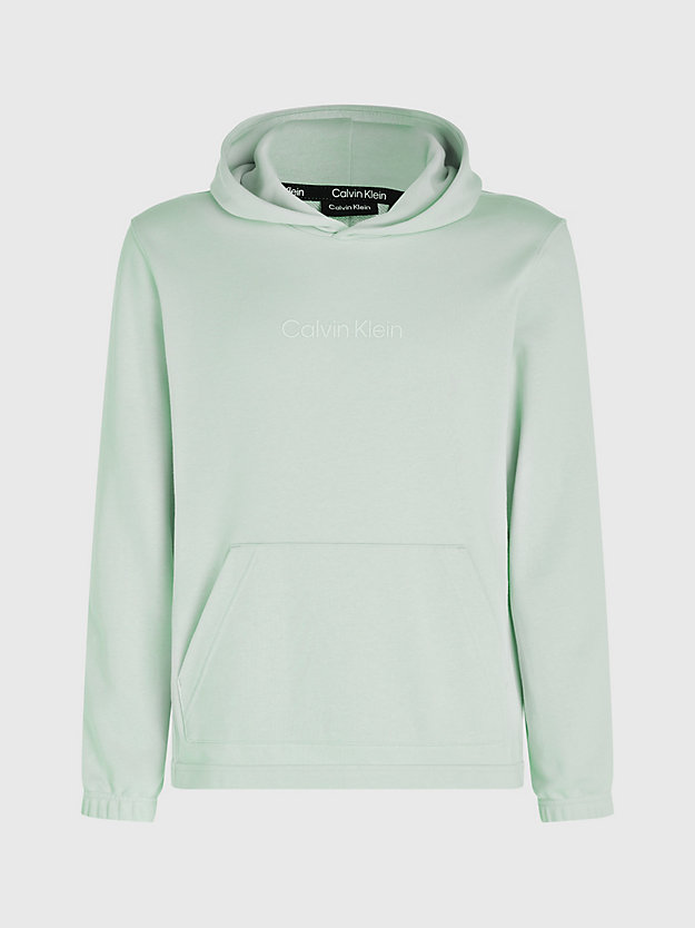 sky gray cotton terry hoodie for men ck performance