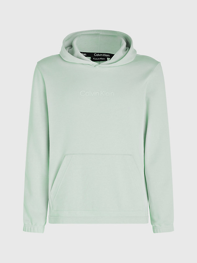 grey cotton terry hoodie for men ck performance