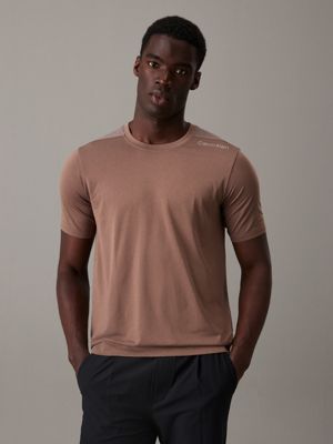 brown gym t-shirt for men ck sport