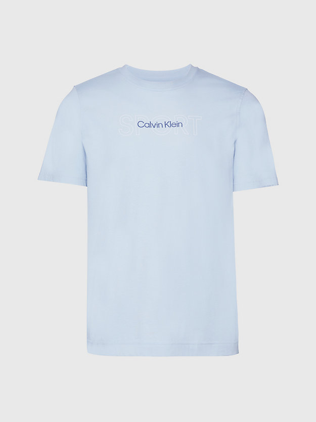 celestial blue logo gym t-shirt for men 