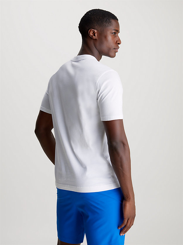 t-shirt de sport avec logo brilliant white pour hommes 