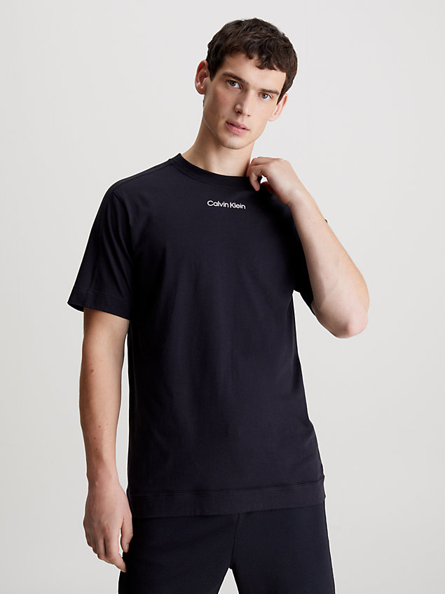 black gym t-shirt for men 