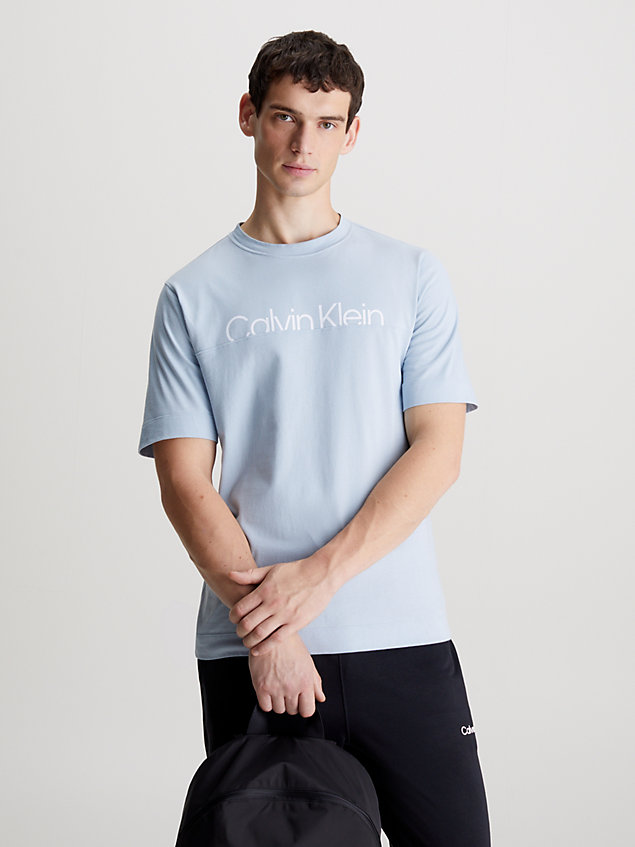 blue t-shirt sportowy dla mężczyźni - 