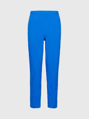 lapis blue ripstop tracksuit bottoms for men ck sport