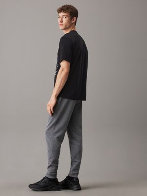 medium grey heather french terry joggers for men ck sport